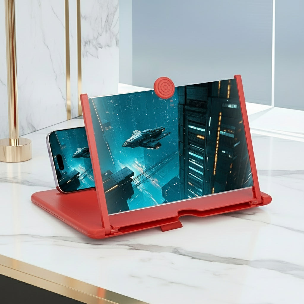 10" Screen Magnifier 3D HD Phone Amplifier Foldable Phone Stand Holder
