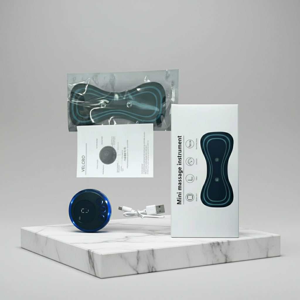 Neck Massager Mini Electric Neck Massage EMS Cervical Back Vertebra Massage Patch 8 Modes Relieve Relax Muscle Fatigue Tools