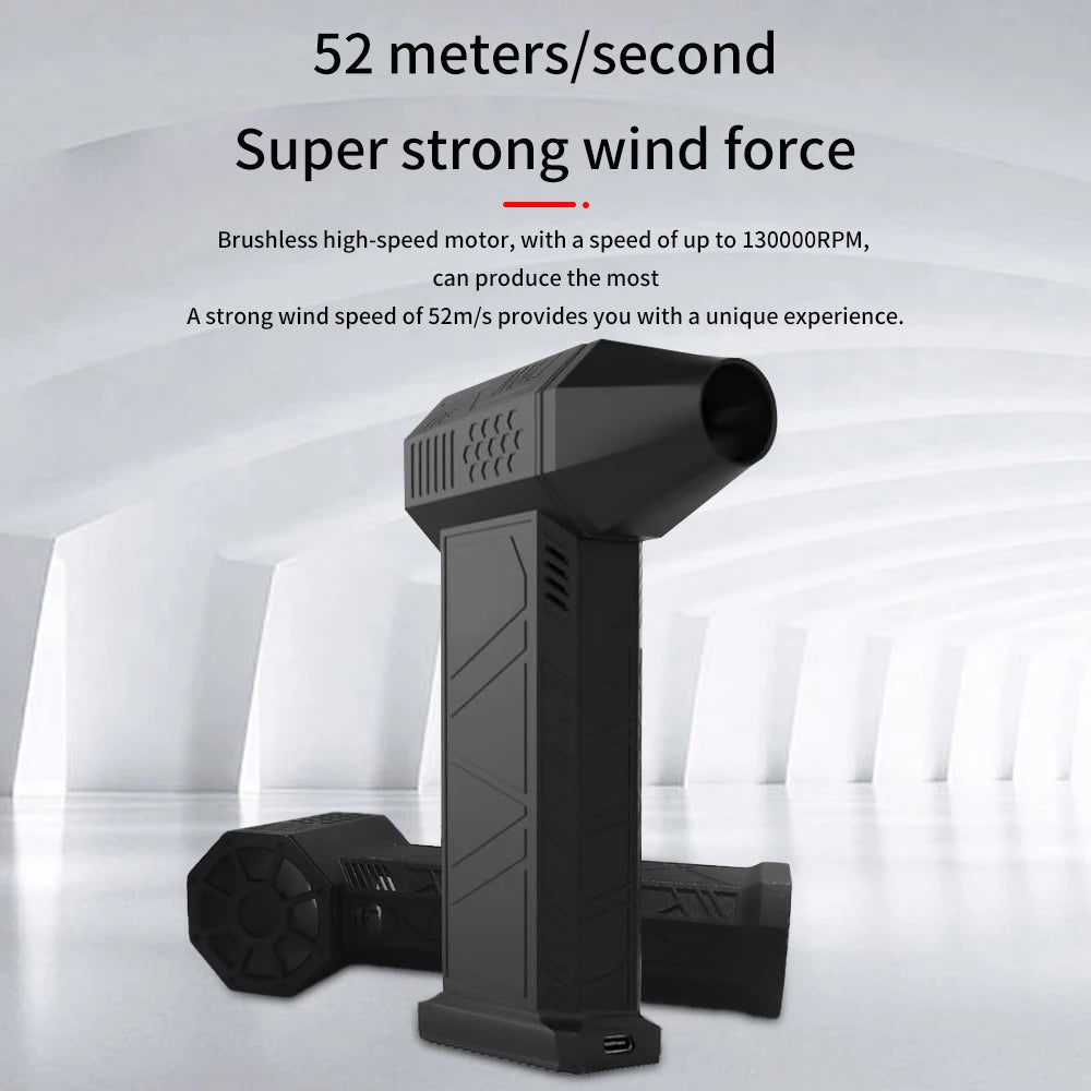 X3 130000RPM Turbofan Brushless Motor 52M/S High Speed Duct Fan Mini Turbo Jet Fan Turbo Fan 200W Violent Fan High-Performance