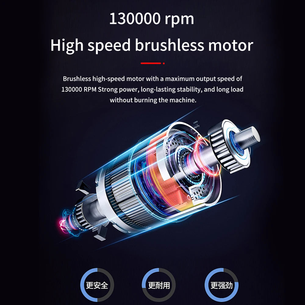 X3 130000RPM Turbofan Brushless Motor 52M/S High Speed Duct Fan Mini Turbo Jet Fan Turbo Fan 200W Violent Fan High-Performance