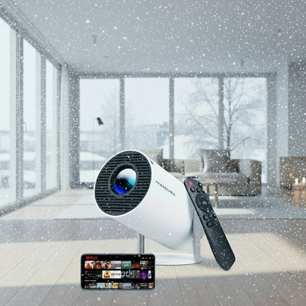 Projector 4K 1080P Support with Wifi 6 and BT 5.4, Portable Mini Projector, Auto Keystone, 180° Rotatable Home Theater, HY300 Pro