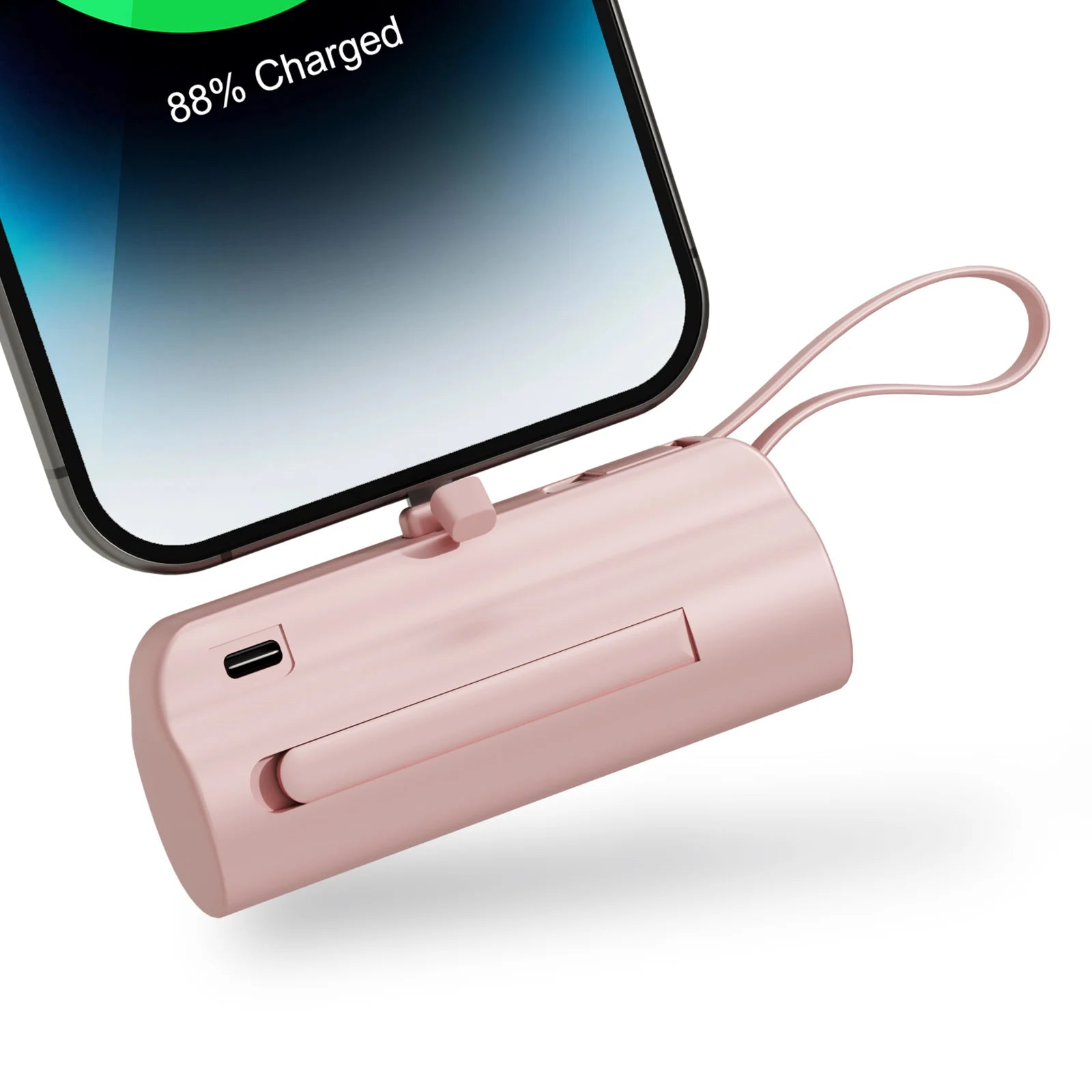 Mini Power Bank Portable 4500Mah Power Phone Charger Capsule Dual USB-C Ports for Iphone16/ 15/15 Plus/15 Pro/15 Pro Max/Android
